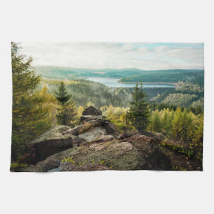 Bossen Ore Mountains Duitsland Theedoek