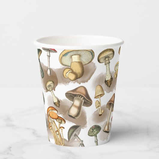 bossen paddenstoelen papieren bekers (Voorkant)