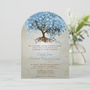 Bossen rond het bos Serenity Blue Heart Leaf Tree  Kaart