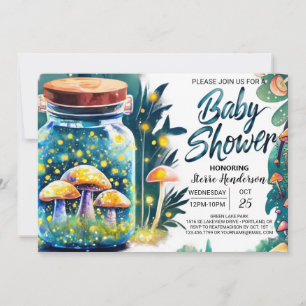 Bossen Toadstool Baby shower Kaart