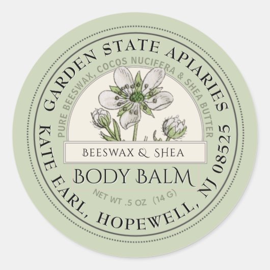 Bossen van de lente Wilde bloem Etiket (Voorkant)