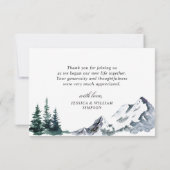 Bossen van de Waterverf in het bos  Bedankkaart (Achterkant)