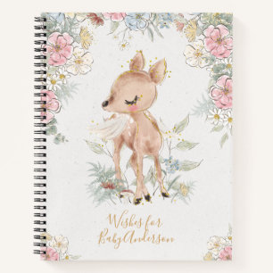  bossen van Floral Wishes for Baby Guestbook Notitieboek