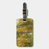 Bossen van geelbladeren Autumn Landschap Bagagelabel (Voorkant verticaal)