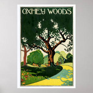  Bossen van Oxhey door Edward McKnight Kauffer Poster