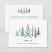 Bossen van speciaal gepersonaliseerde pootgoed bedankkaart (Voorkant / Achterkant)