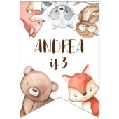 Bossen verjaardag gepersonaliseerd vlaggetjes (Eerste vlag)