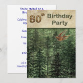 Bossen voor de Bomen-batenpartij 80 Kaart (Voorkant / Achterkant)