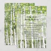 Bossen voor de groene en de witte zomer kaart (Voorkant / Achterkant)