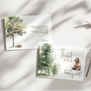 Bossen waar we nauwelijks op kunnen wachten Hori Bedankkaart