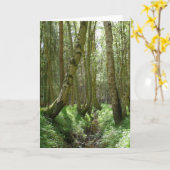 Bossen - wenskaarten kaart (Gele Bloem)