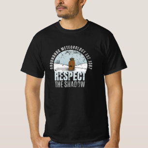 Bossenmarmot Meteorologie Respecteer De Schaduw T- T-shirt