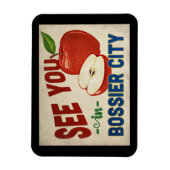 Bossier City Louisiana Apple - Vintage Travel Magneet (Verticaal)