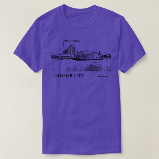 Bossier City Louisiana TShirt - 3 (Design devant)