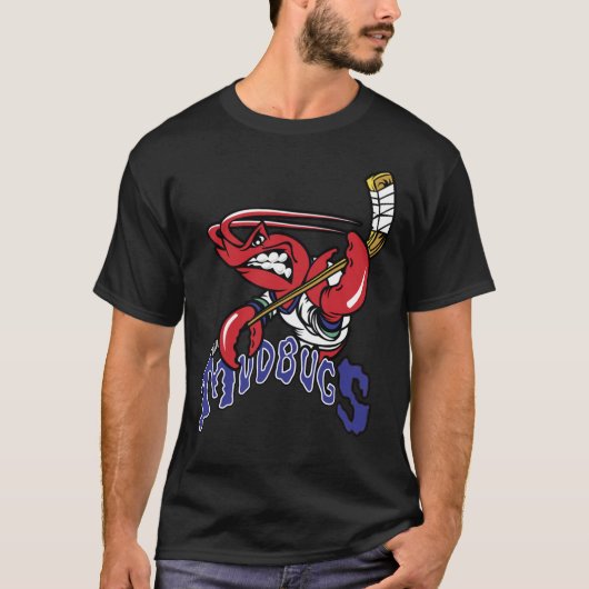 Bossier Shreport Mudbugs Ice Hockey Classic T-Sh T-shirt (Voorkant)