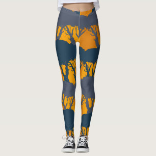 bossilhouettenpatroon leggings