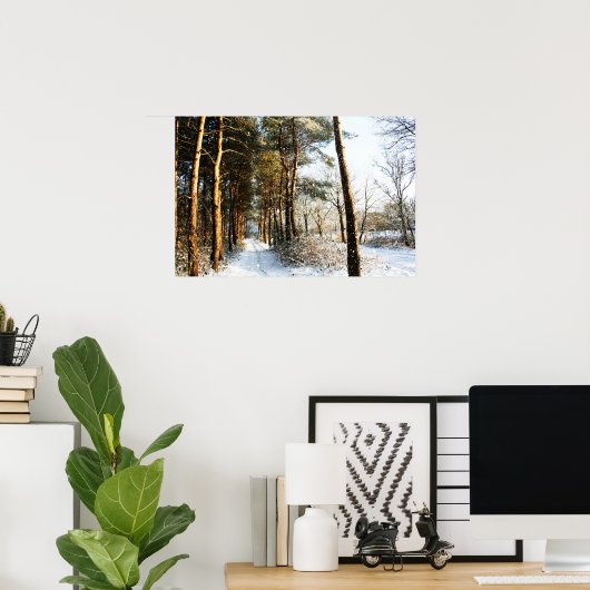 Bossneeuwscène, bogen1 poster (Thuiskantoor)