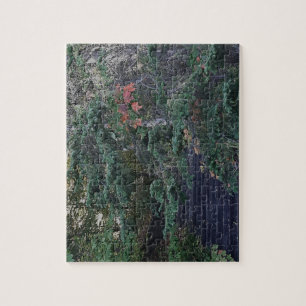 Bosstappen in de vroege herfst legpuzzel