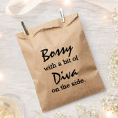 Bossy met een beetje diva bedankzakje (Geknipt)