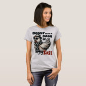 Bossy met een vleugje Sass - Cool Hen T-shirt (Voorkant volledig)