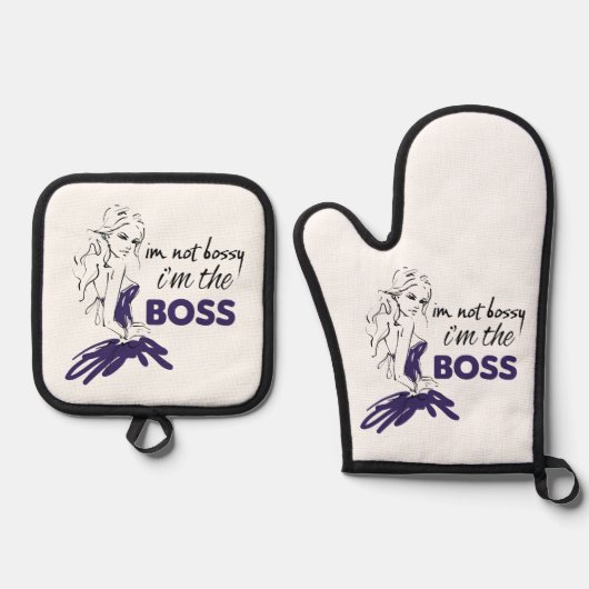 Bossy Ovenwant & Pannenlap Set (Voorkant)