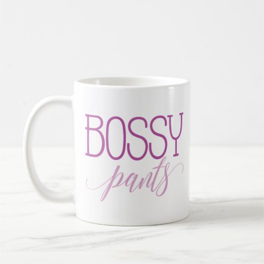 "Bossy Pants" Funny Koffiemok (Links)