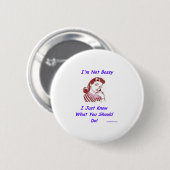 Bossy Ronde Button 5,7 Cm (Voorkant /achterkant)