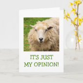 Bossy Sheep Advice Wisdom krijgt goed Kaart (Gele Bloem)