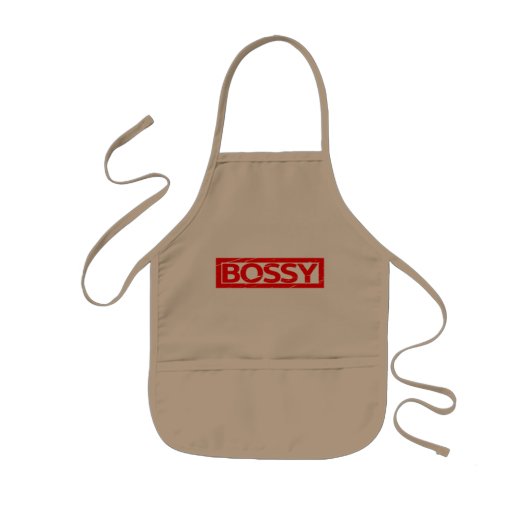 Bossy Stamp Kinder Schort (Voorkant)