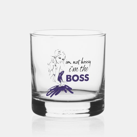 Bossy Whisky Glas (Voorkant)