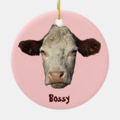 Bossy's kerst-versiering keramisch ornament (Achterkant)