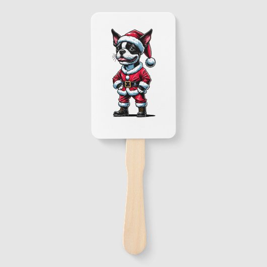 Bostie Kerstman Handwaaier (Voorkant)