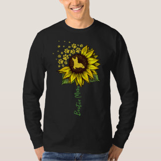 Bostie Ma Sunflower Boston Terrier Dog Ma T-shirt