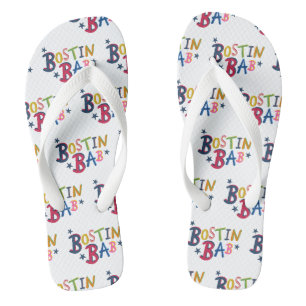 Bostin Bab Black Country Words Flip Flop Footwear