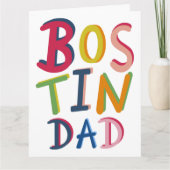 Bostin Dad Black Country Birthday of Vaderdag Kaart (Voorkant)