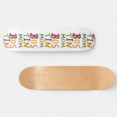 Bostin Mom Black Country Words Skateboard (Horz)