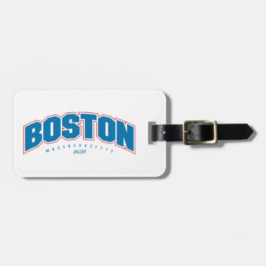 Boston 1630 bagagelabel (Voorkant horizontaal)