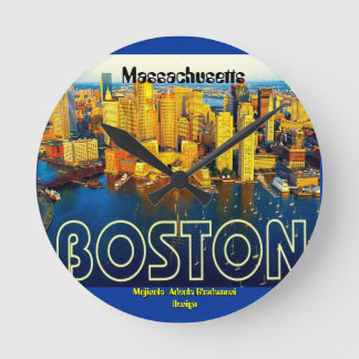 boston 2, Massachusetts - Customized Ronde Klok