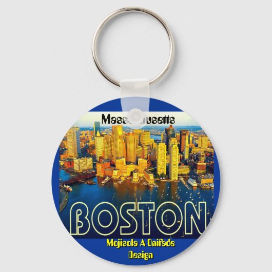 Boston 2, Massachusetts - Gepersonaliseerd Sleutelhanger (Voorkant)