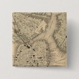 Boston 3 vierkante button 5,1 cm