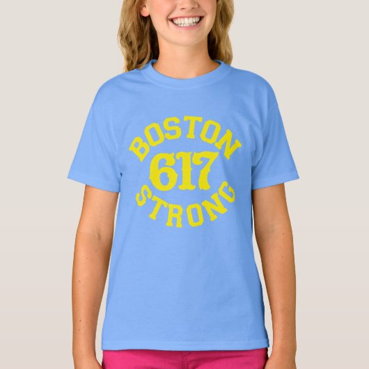 Boston 617 Sterke Klassieke T-shirt (Voorkant)