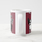 Boston Accent Terrier Pattern Extra Grote Mok (Achterkant)