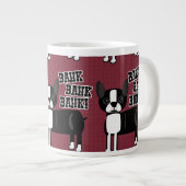 Boston Accent Terrier Pattern Extra Grote Mok (Voorkant rechts)