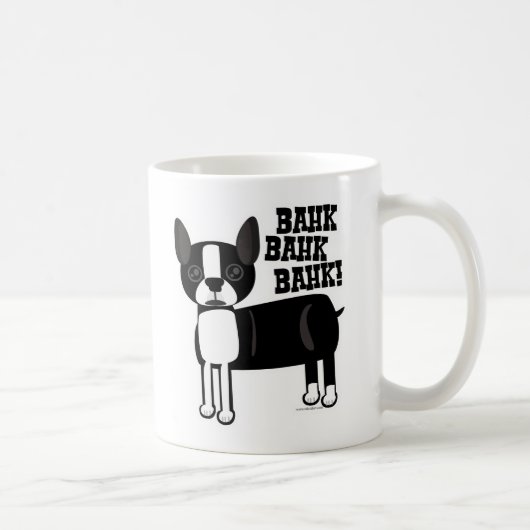 Boston Accent Terrier tweezijdig Koffiemok (Rechts)