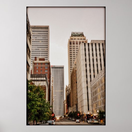 Boston Ave, Downtown Tulsa OK Poster (Voorkant)