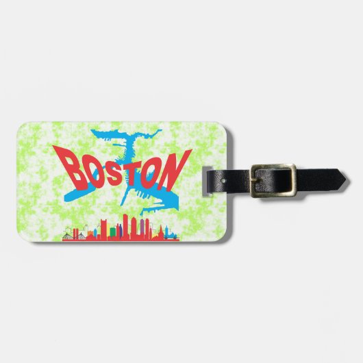 Boston Bagagelabel (Voorkant horizontaal)