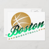 Boston Basketball Briefkaart (Voorkant / Achterkant)