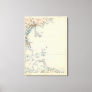 Boston Bay, Massachusetts Canvas Afdruk