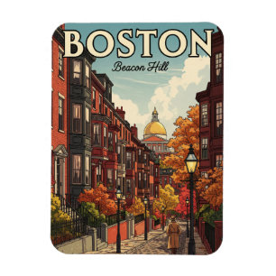  Boston Beacon Hill Reizen Magneet