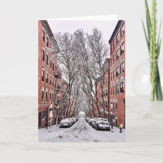 Boston Beacon Hill Snow Kaart